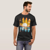 T-shirt Surf Surf Surfboards Sunset (Devant entier)