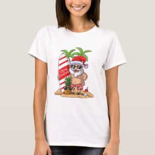 T-shirt Surf surfant hawaïen Hawai d'été de Noël de P