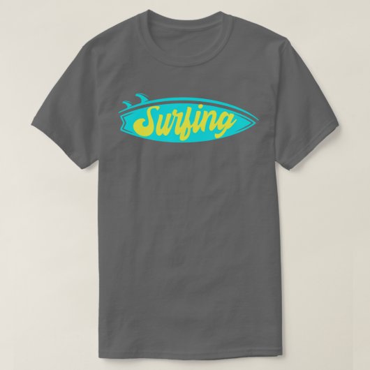 T-shirt Surf Surfboard Surfer (Design devant)