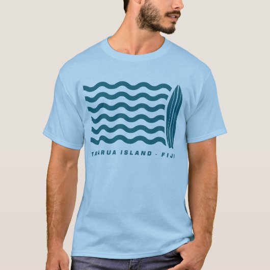 T-shirt Surf Tavarua aux Fidji (Devant)