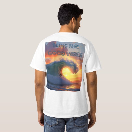 T-shirt Surf the vibes (Dos entier)