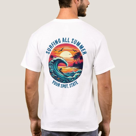 T-shirt Surf Tout L'Été (Dos)