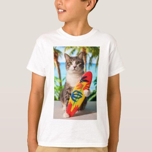 T-shirt surf Up Kitty (Devant)