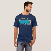 T-shirt Surf Van Beach Style hippie Van de tourisme (Devant entier)