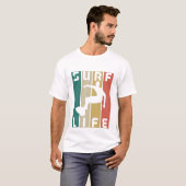 T-shirt surf vie surf vintage (Devant entier)