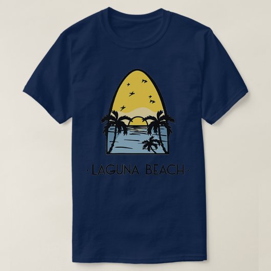 T-shirt Surf Vintage Laguna Beach (Design devant)