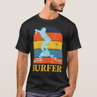 T-shirt Surf vintage Pour Hommes Garçons Surf & Surfboard 