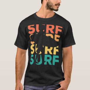 T-shirt Surf Vintage Rétro Pour Les Surfeurs