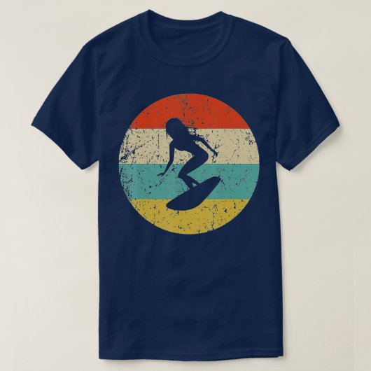 T-shirt Surf - Vintage Retro Surfer (Design devant)