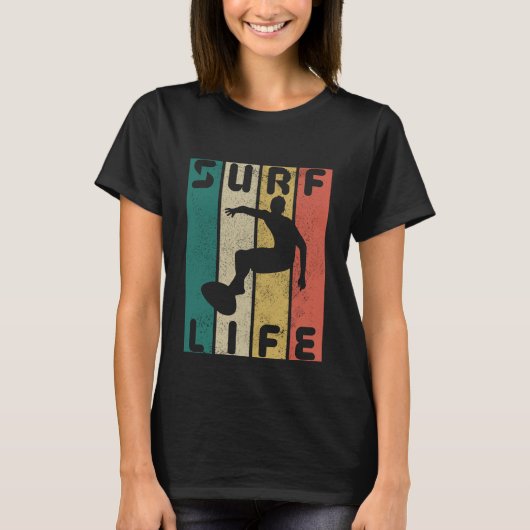 T-shirt surf vintage surf life (Devant)