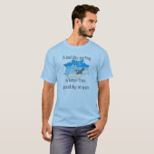 T-shirt Surf vs Travail avec humour (Devant entier)