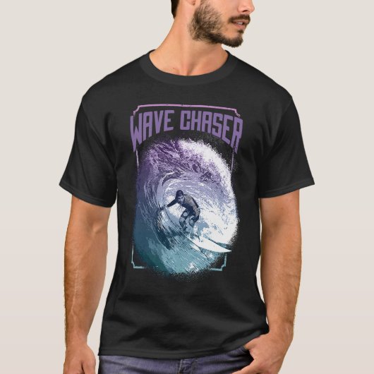 T-shirt Surf Wave Chaser en action (Devant)