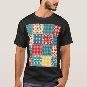 T-shirt Surface composée vintage : motif arrière - plan pa