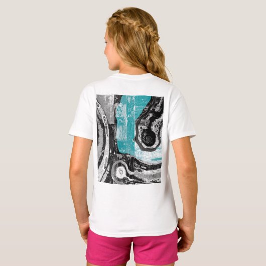 T-shirt Surface Current – Abstract Flow & Structure T-shir (Dos entier)