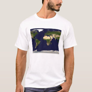 T-shirt Surface de terre, eau peu profonde, et Topogra