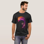 T-shirt Surfant dans l'espace (Devant entier)