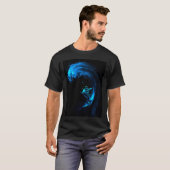 T-shirt Surfant dans l'espace (Devant entier)