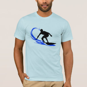 T-shirt surfant de vague