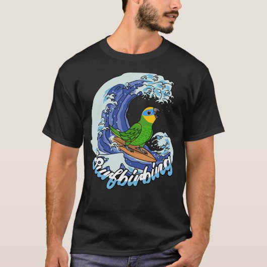 T-shirt Surfbirbing Parrot I Orange ailé Amazon (Devant)