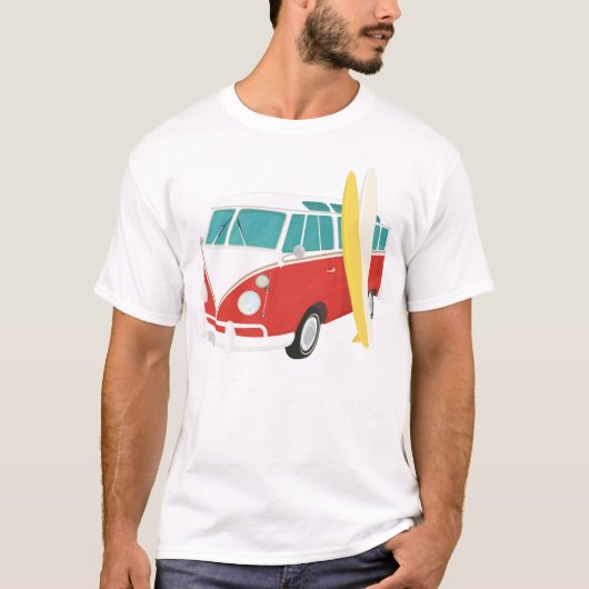 T-shirt Surfboard et Combi Van Men's Tee (Devant)