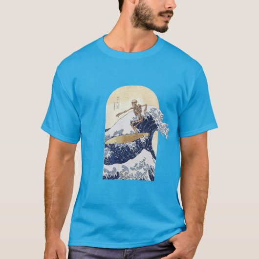 T-shirt Surfeando la gran ola de kanagawa (Devant)