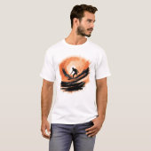 T-shirt Surfer Abstrait (Devant entier)