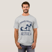 T-shirt Surfer de l'Australie de plage de Bondi (Devant entier)