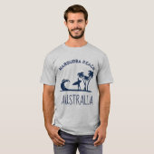 T-shirt Surfer de l'Australie de plage de Maroubra (Devant entier)