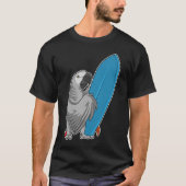 T-shirt Surfer de perroquet (Devant)