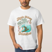 T-shirt Surfer d'été Good Vibes (Devant)