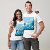 T-shirt Surfer d'hiver Mouette, Surf de mouette, Seagull T (Unisexe)