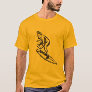 T-shirt Surfer Dude Conception Surf Vintage