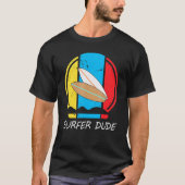 T-shirt Surfer Dude Love To Surf (Devant)