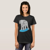 T-shirt Surfer éléphant (Devant entier)