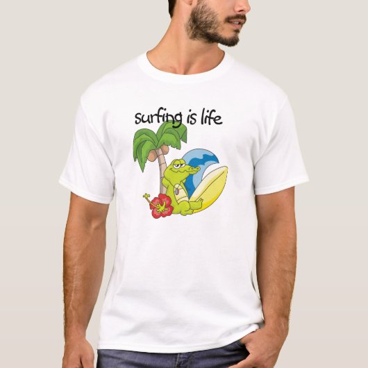 T-shirt Surfer est la vie (Devant)