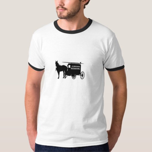 T-shirt Surfer et skier amish (Devant)