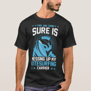 T-shirt Surfer Kitesurf Kiteboarding Cadeau