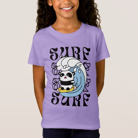 T-Shirt Surfer Panda (Devant)