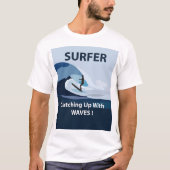 T-shirt Surfer Plage Surf (Devant)