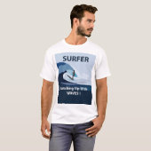 T-shirt Surfer Plage Surf (Devant entier)