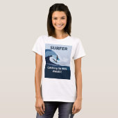 T-shirt Surfer Plage Surf (Devant entier)