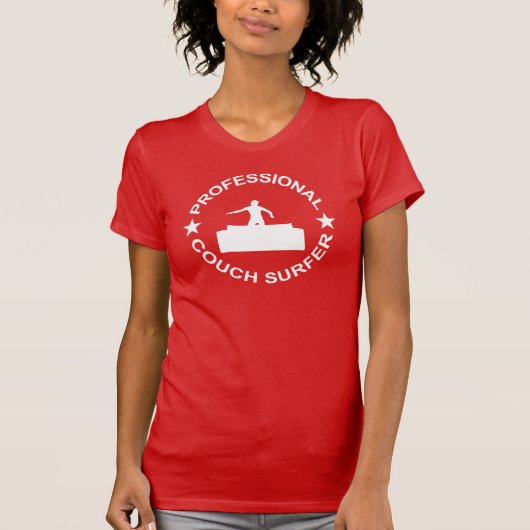 T-shirt Surfer professionnel de divan (Devant)