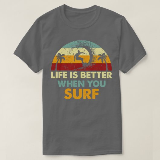 T-shirt Surfer rétro (Design devant)