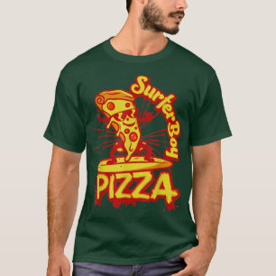 T-shirt surfer Shirt retro pizza boy 