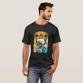 T-shirt Surfer Skeleton Waves  Surfboard Surfrider Taco Su (Devant entier)