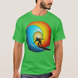 T-shirt Surfer sur la vague estivale sans fin v2