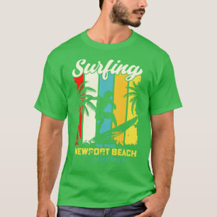 T-shirt Surfer Sur Le Wedge Newport Beach Californie