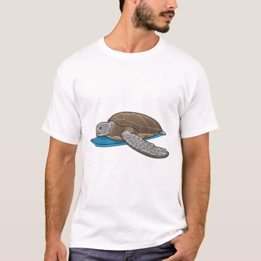 T-shirt Surfer sur tortue (Devant)