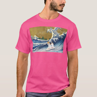 T-shirt Surfer Sur Une Vague Fox Terrier Lover