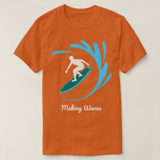 T-shirt Surfer Surf Surfer Ocean Wave (Design devant)